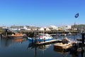 Boats in Girvan Harbor, South Ayrshire, Scotland.