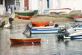 Boats in Greek fishing harbour