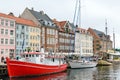 Boats in the harbor of Copenhagen