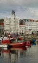 boats in the harbor, La Coruna, Spain