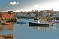 Boats in the Harbor at Low Tide Royalty Free Stock Photo