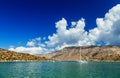 Boats in harbor of Panormitis. Symi island, Greece