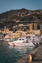 Boats in the harbor of Salerno, Campania, Italy