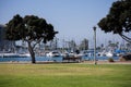 Boats and harbor in San Diego, California Royalty Free Stock Photo