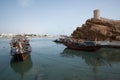 Boats in the harbor of Sur Royalty Free Stock Photo