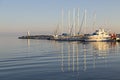 Harbor on the Aegean, in the town of Kucukkuyu, Turkey