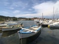 Boats in the harbor of the town Preko