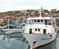 Boats in the harbor of Volos Greece