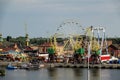 boats in harbour , image taken in stettin szczecin west poland, europe