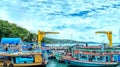 Boats in the harbour of Koh Samet, Thailand Royalty Free Stock Photo