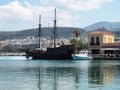 Boats In Harbour In Rethymno Greece Royalty Free Stock Photo