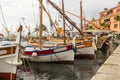 Boats in the Harbour in Sanary Sur Le Mer