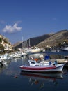 Boats in harbour of Symi