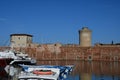 Boats and Harbour near Fortezza Vecchia, Livorno, Tuscany, Italy