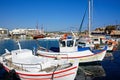 Boats in Hersonissos harbour, Crete.