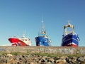 Boats in Howth harbor