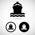 Boats icons great for any use. Vector EPS10.