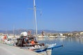 Boats in Ierapetra harbour, Crete. Royalty Free Stock Photo