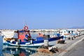 Boats in Ierapetra harbour, Crete. Royalty Free Stock Photo