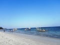 Boats at the Indian Ocean Mombasa Royalty Free Stock Photo