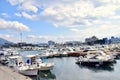 boats in Japan Kagoshima Sakurajima Natural island port