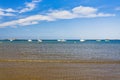 Boats in la manche gulf Royalty Free Stock Photo