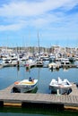 Boats in Lagos Marina, Portugal. Royalty Free Stock Photo