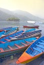 Boats on a lake in Asia