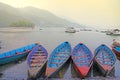 Boats on a lake in Asia