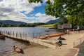 Boats on Lake Derwent water near Keswick