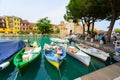 Boats on Lake Garda ,Italy Royalty Free Stock Photo