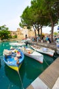 Boats on Lake Garda ,Italy Royalty Free Stock Photo