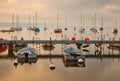 Boats at Lake Geneva Royalty Free Stock Photo