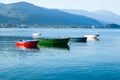 Boats on Lake Ohrid Royalty Free Stock Photo