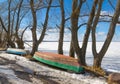 Boats at lake