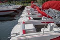 Boats in the Lake Tahoe Marina Royalty Free Stock Photo