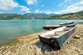 Boats on Lake Turano