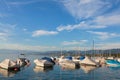 Boats on Lake Zurich at the middle of August