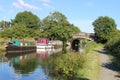 Boats on Lancaster Canal at Garstang, Lancashire