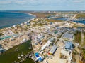 Boats lay waste after Hurricane Ian aftermath and storm surge Royalty Free Stock Photo