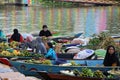 View of Siring Piere Tandean Banjarmasin Floating Market, Indonesia Royalty Free Stock Photo
