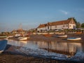 Boats at low tide Burnham Overy Staithe