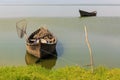 Boats on Manyas Lake Royalty Free Stock Photo