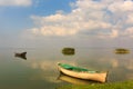 Boats on Manyas Lake