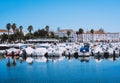 Boats at the marina of Faro. Royalty Free Stock Photo