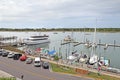 Boats in the marina on Front Street in downtown Beaufort, North