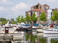 Boats in marina of Oud-Beijerland, Netherlands