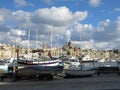 Boats in marina, Valetta, Malta Royalty Free Stock Photo