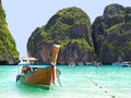 Boats in Maya Bay, Ko Phi Phi, Thailand