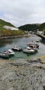 Boats Moored in Boscastle Harbour Royalty Free Stock Photo